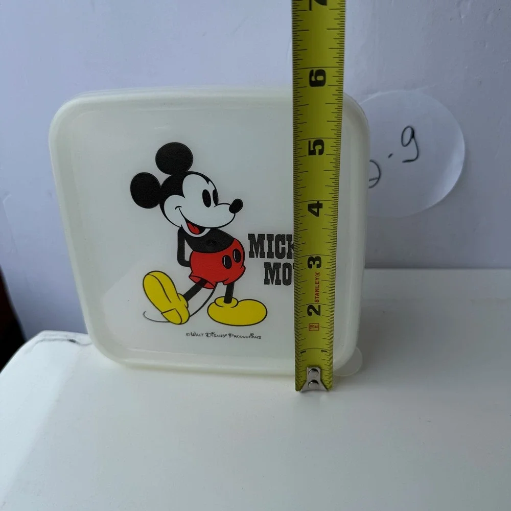 Vintage Lustroware Mickey Mouse Food Storage Container Walt Disney Productions‎